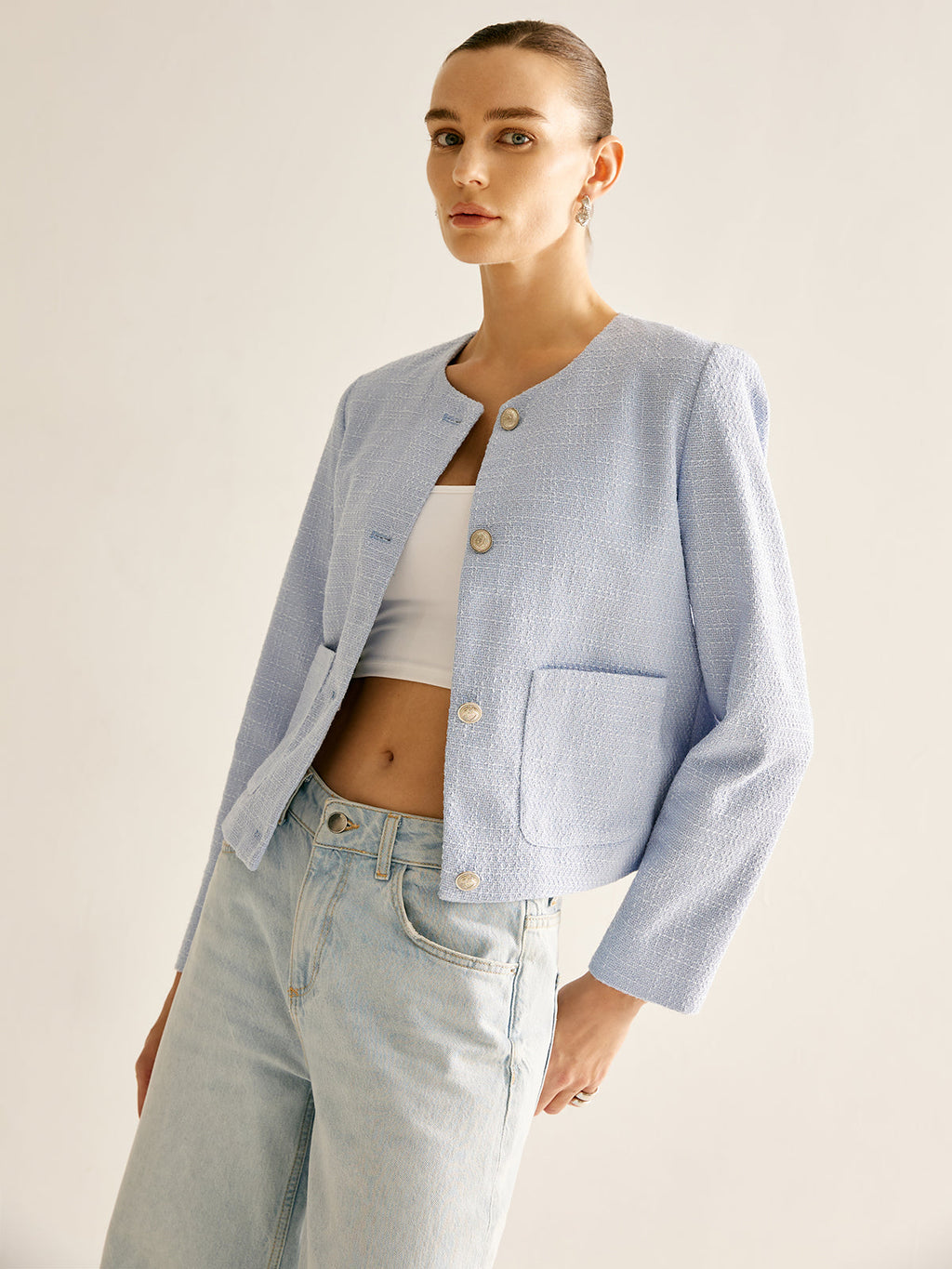 Dawn | Short Cut Boucle Jacket