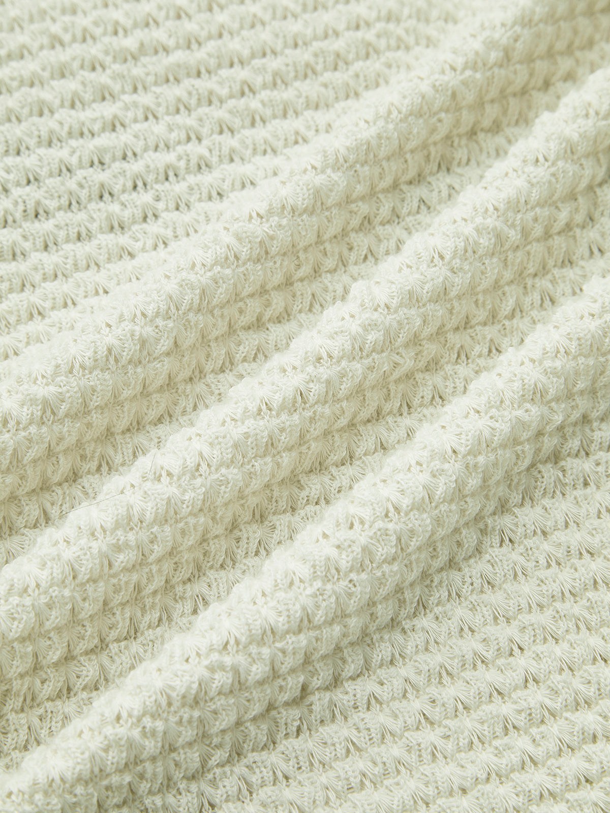 Sage | Women's Fitted Waffle Knit Long Sleeve Top