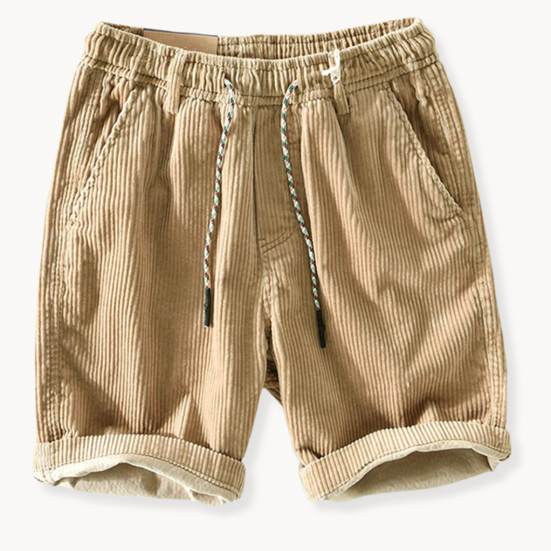 Keith | Casual Adjustable Cord Shorts