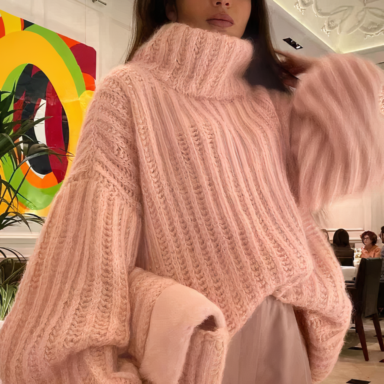Cornelia® | Fluffy knitted sweater