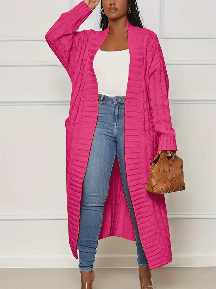 Deborah® | Chunky knit jacket with pockets