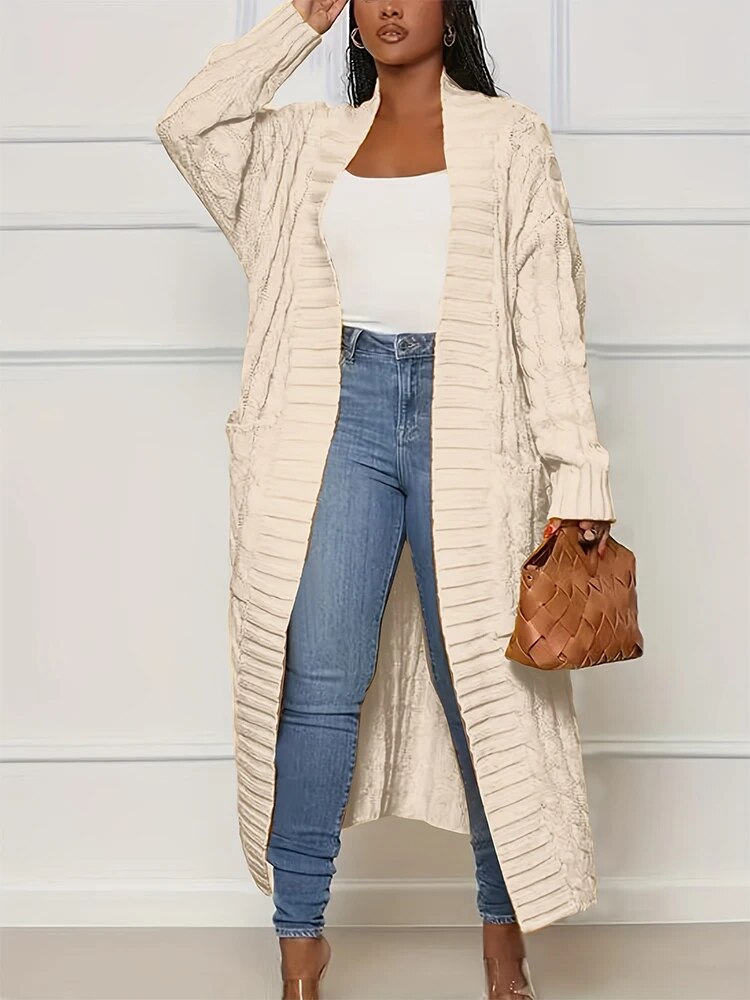 Deborah® | Chunky knit jacket with pockets