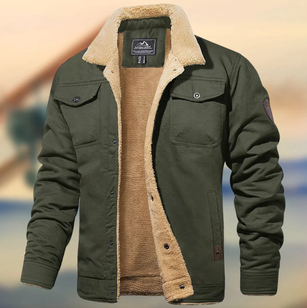 Teddy | Men's Sherpa Collar Casual Jacket