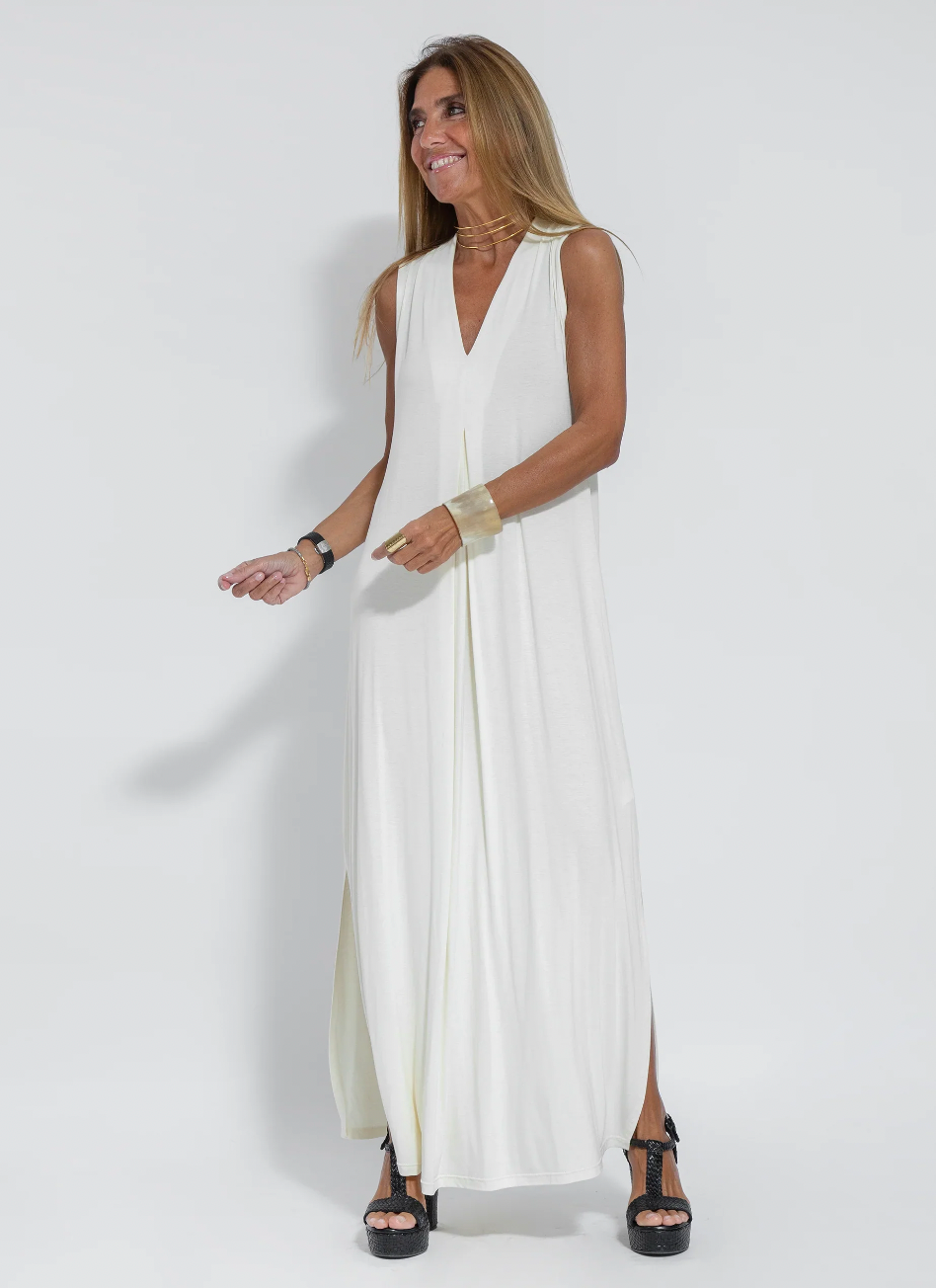 Ana Maria® | Set Of Long Slimming Dress And Vest