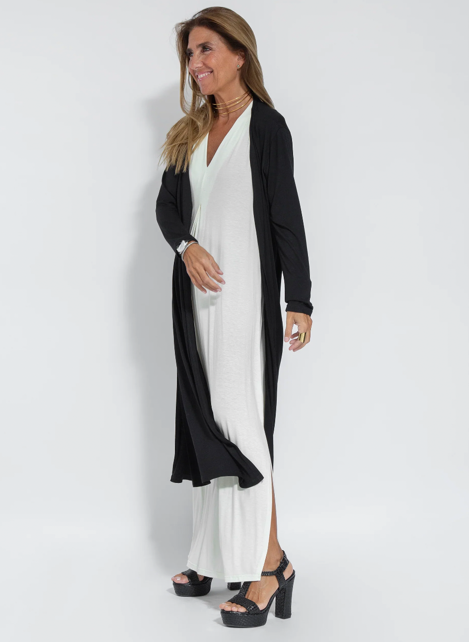 Ana Maria® | Set Of Long Slimming Dress And Vest