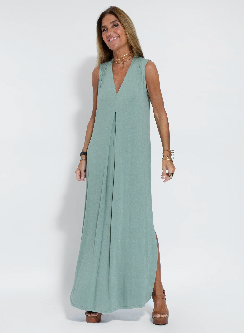 Ana Maria® | Set Of Long Slimming Dress And Vest