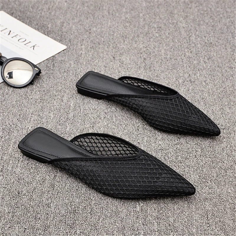 Claribel® | Flat Mules With A Mesh Pattern