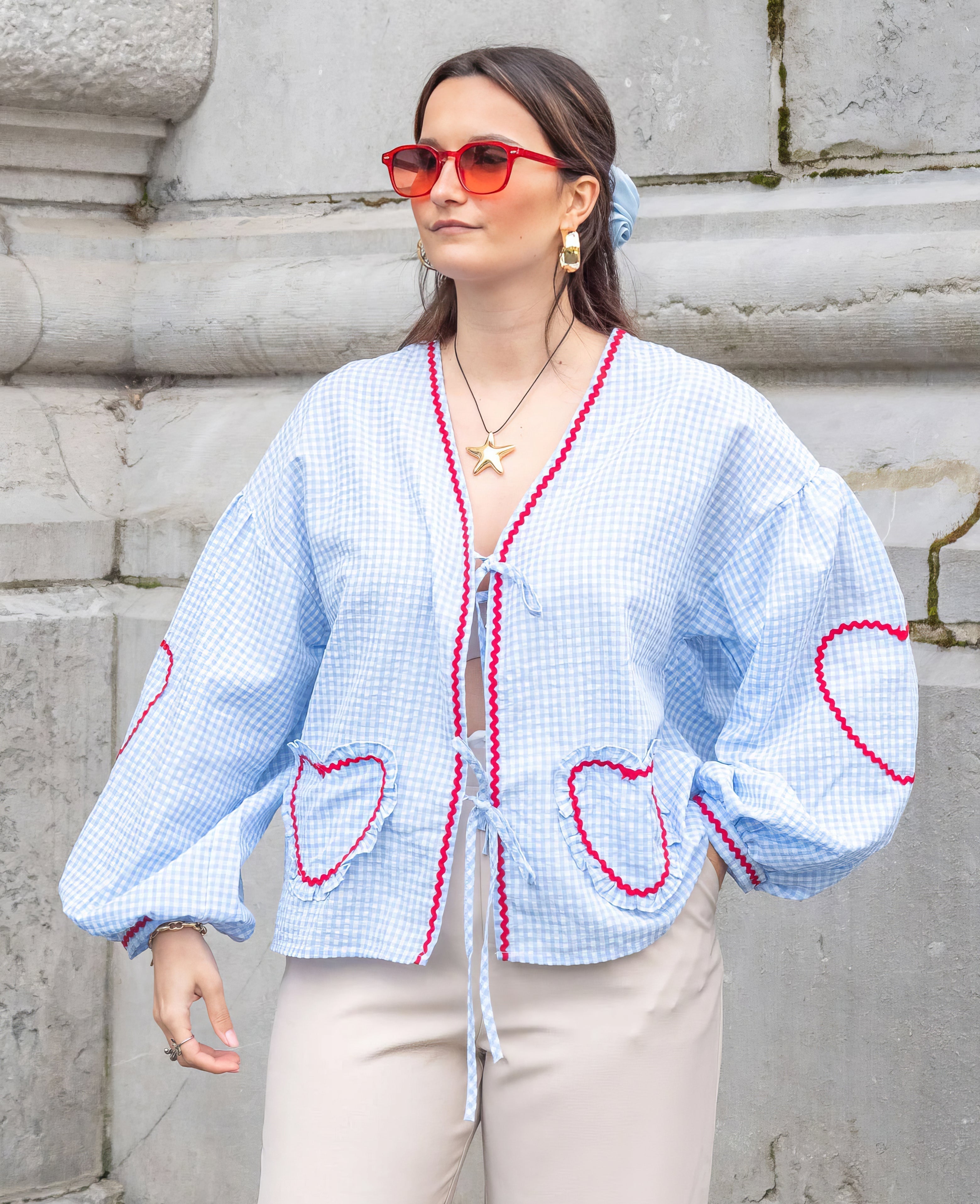 Betty | Romantic Heart Blouse for Stylish Women