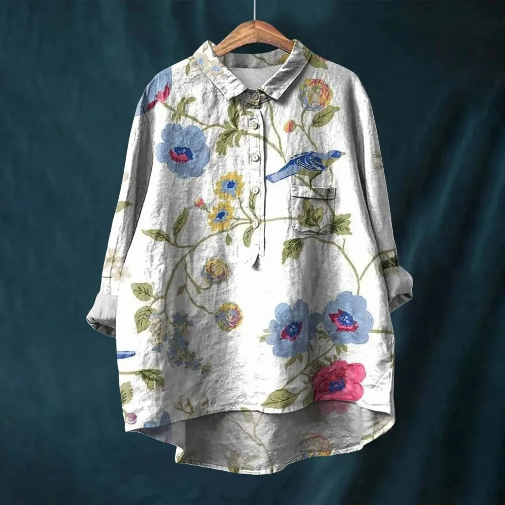 Buber® | Vintage-Blumenbluse