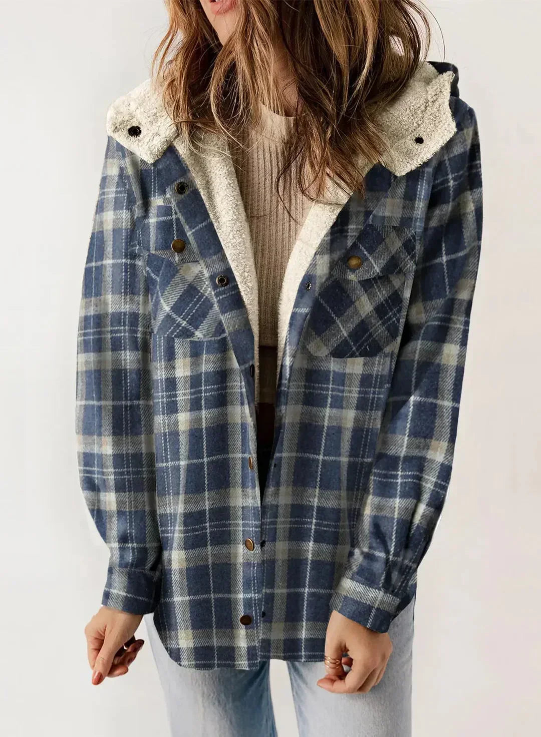 Dafne® | Checked women's jacket with hood