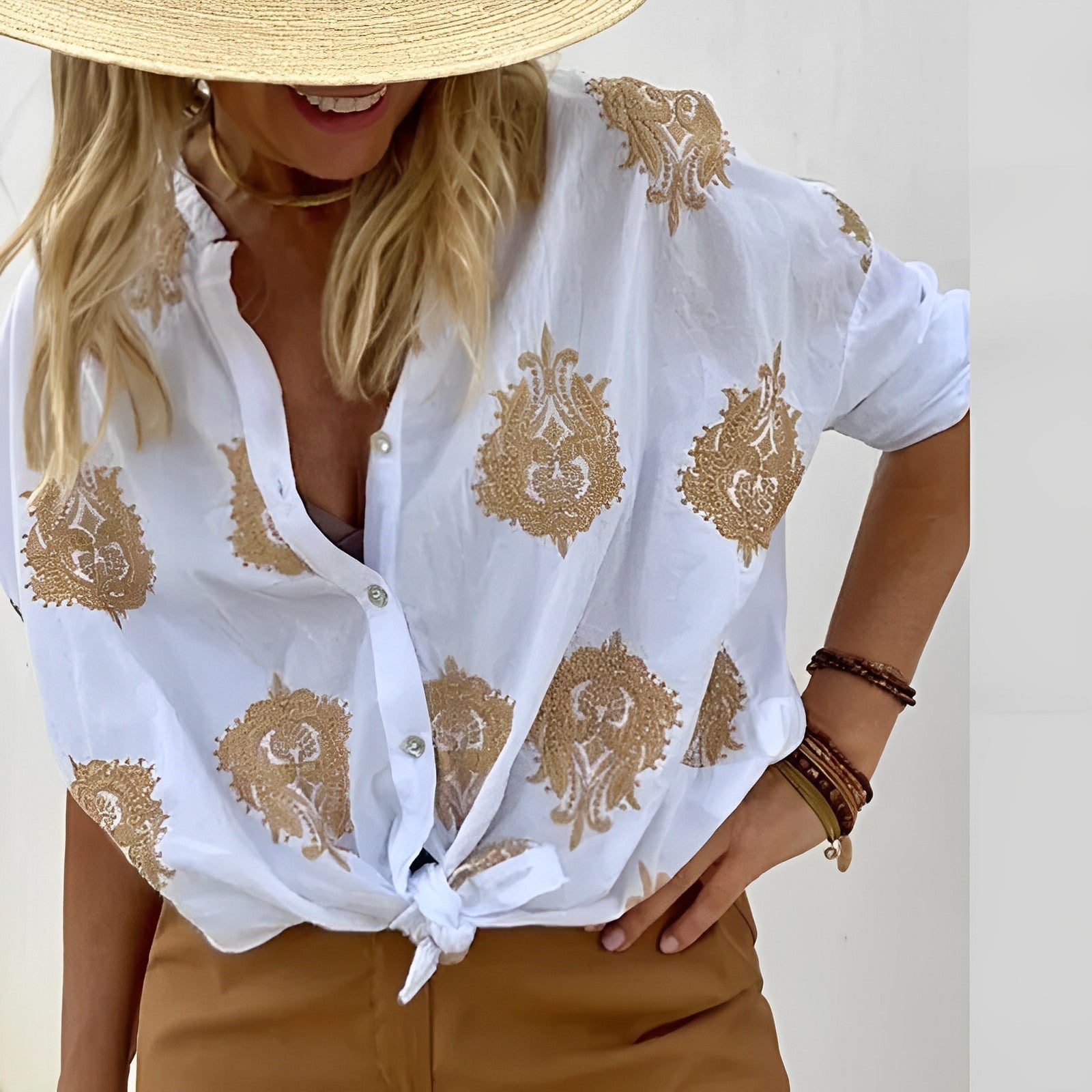 Paige | Stylish Button-Up Blouse for Women