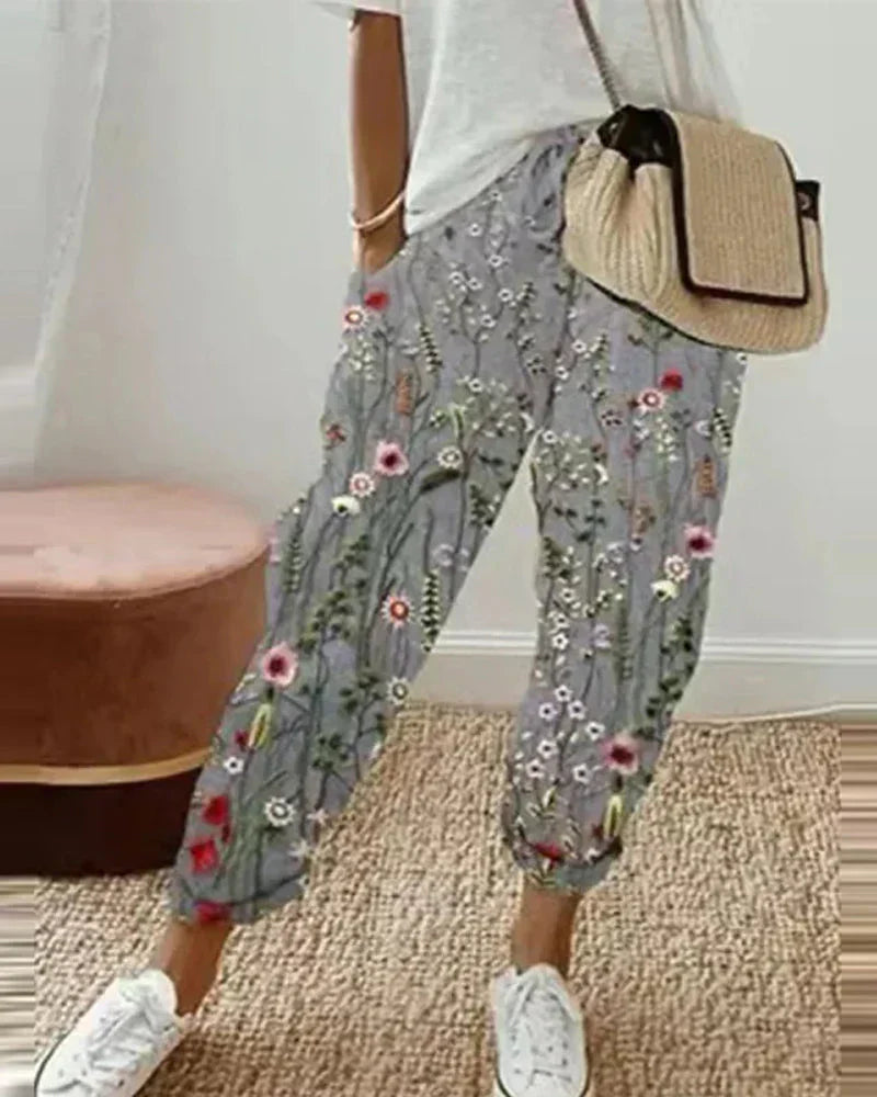 Anjana® | Stylish And Comfortable Cotton Linen Trousers For Women
