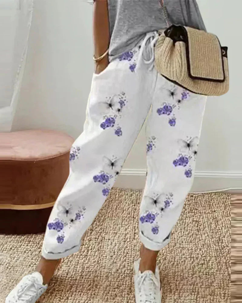 Anjana® | Stylish And Comfortable Cotton Linen Trousers For Women