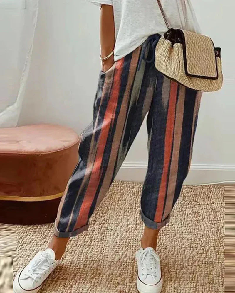 Anjana® | Stylish And Comfortable Cotton Linen Trousers For Women