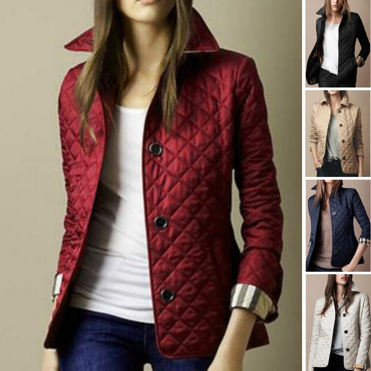 Sanne | Quilted Jacket with Button Closure