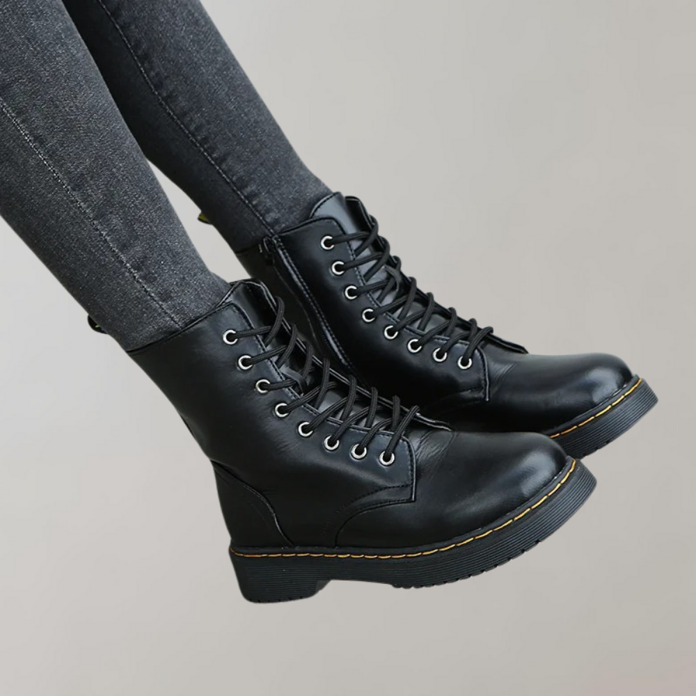 Kelsey | Women's Lace-Up Combat Ankle Boots