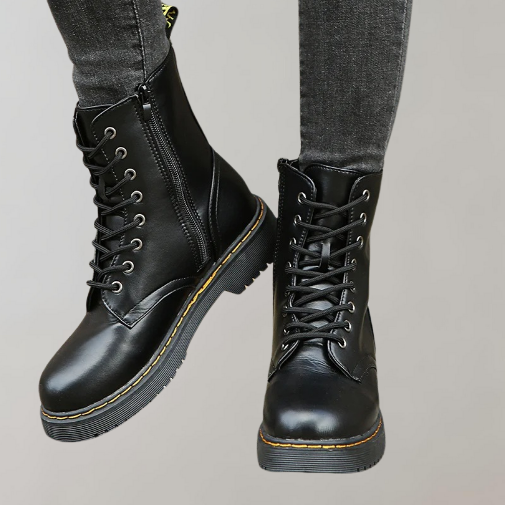 Kelsey | Women's Lace-Up Combat Ankle Boots
