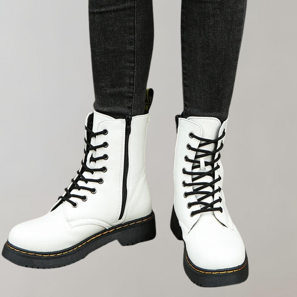 Kelsey | Women's Lace-Up Combat Ankle Boots