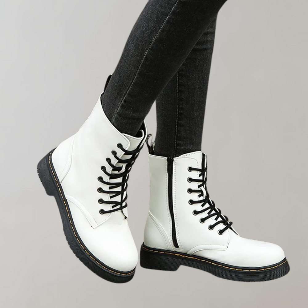 Kelsey | Women's Lace-Up Combat Ankle Boots