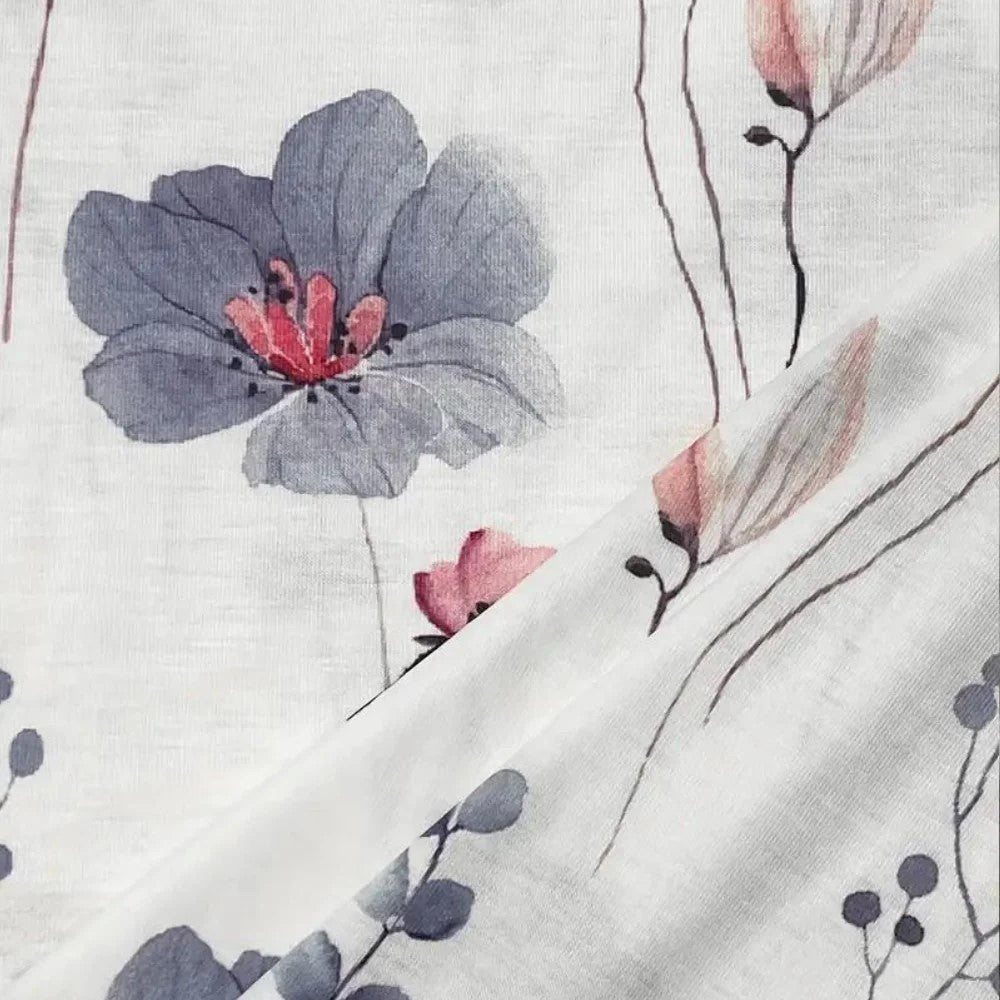 Brittaney® | Women'S Blouse Elegant Floral Print White Suitable For Everyday Use