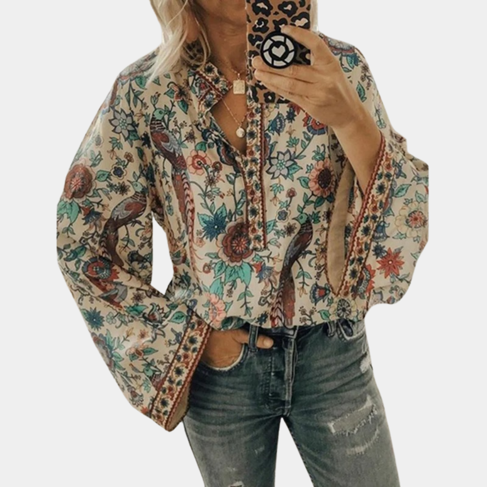 Carolina® | Elegant floral blouse for women