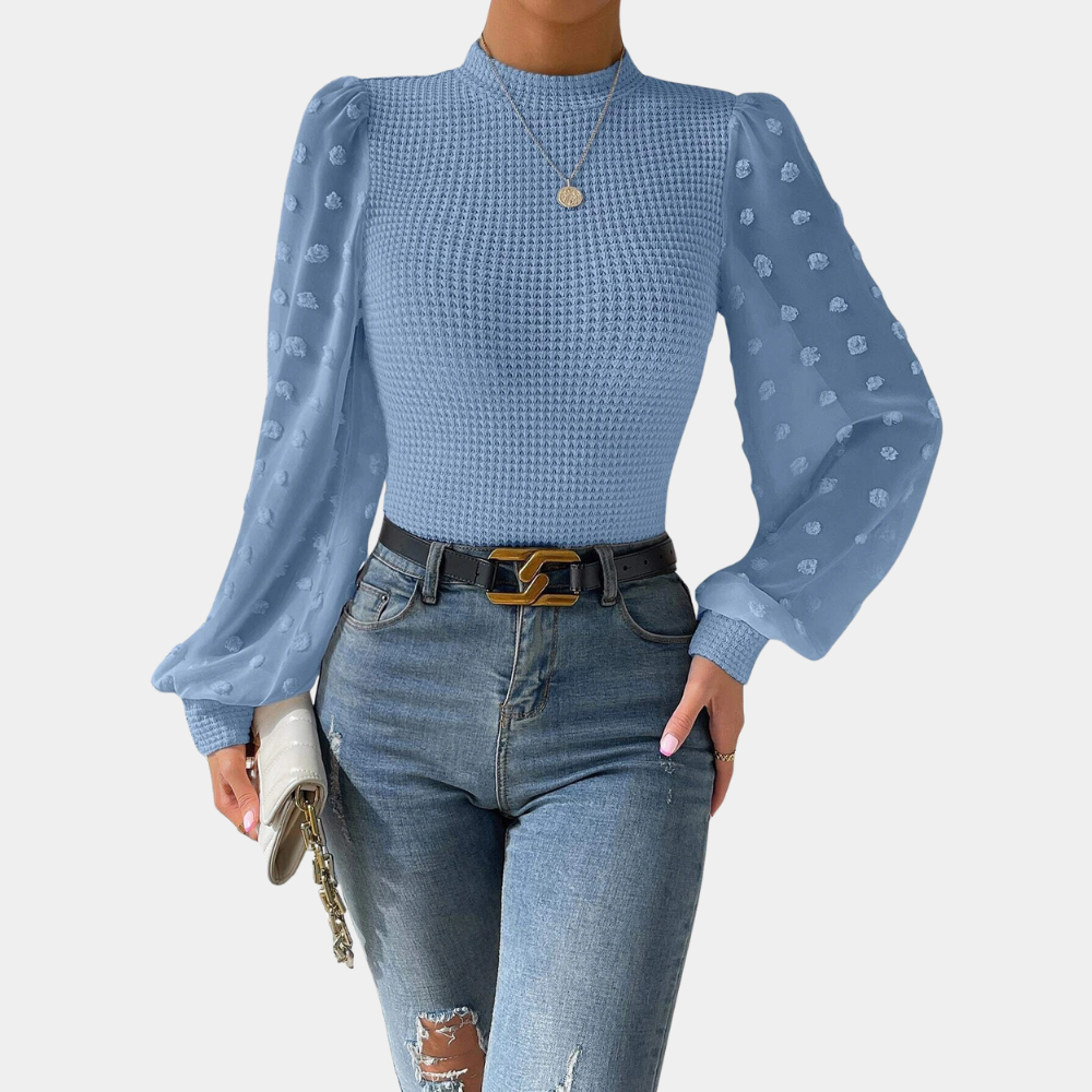 Briselda® | Elegant Women'S Blouse With Puff Sleeves