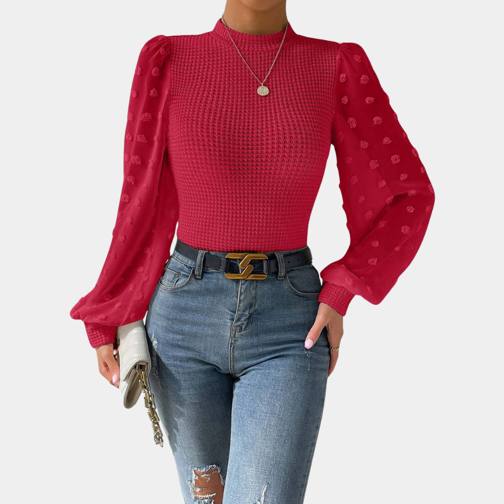 Briselda® | Elegant Women'S Blouse With Puff Sleeves