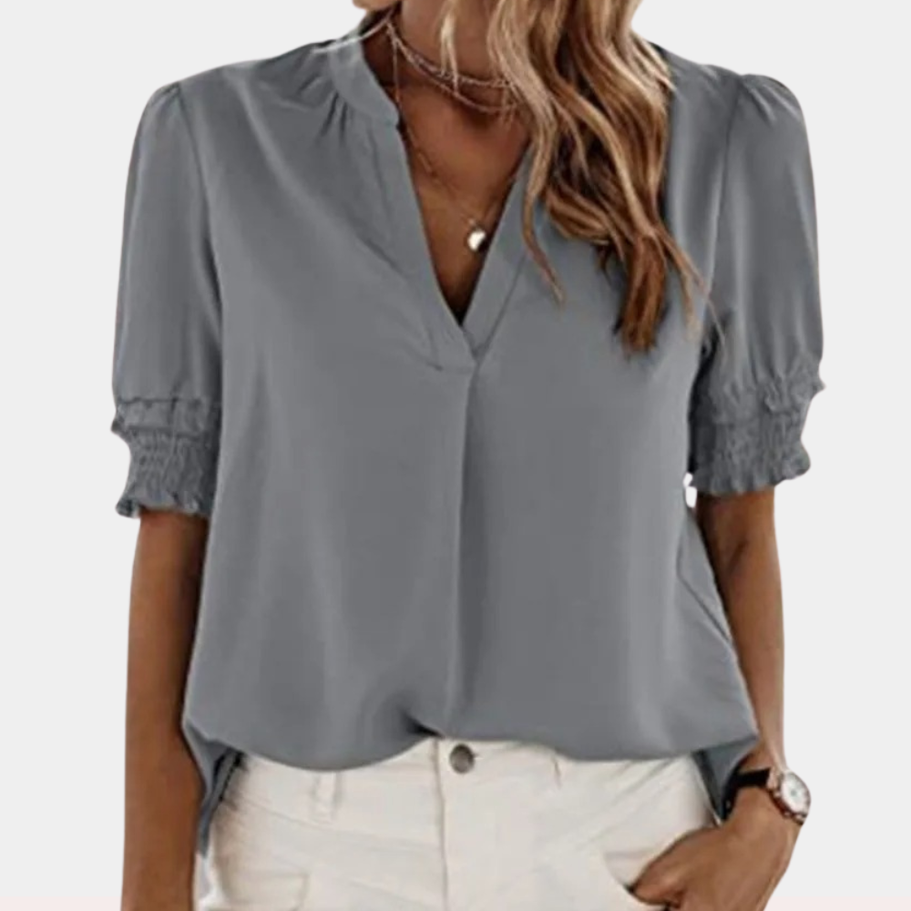 Brilla® | Basic V-Neck Blouse For Women