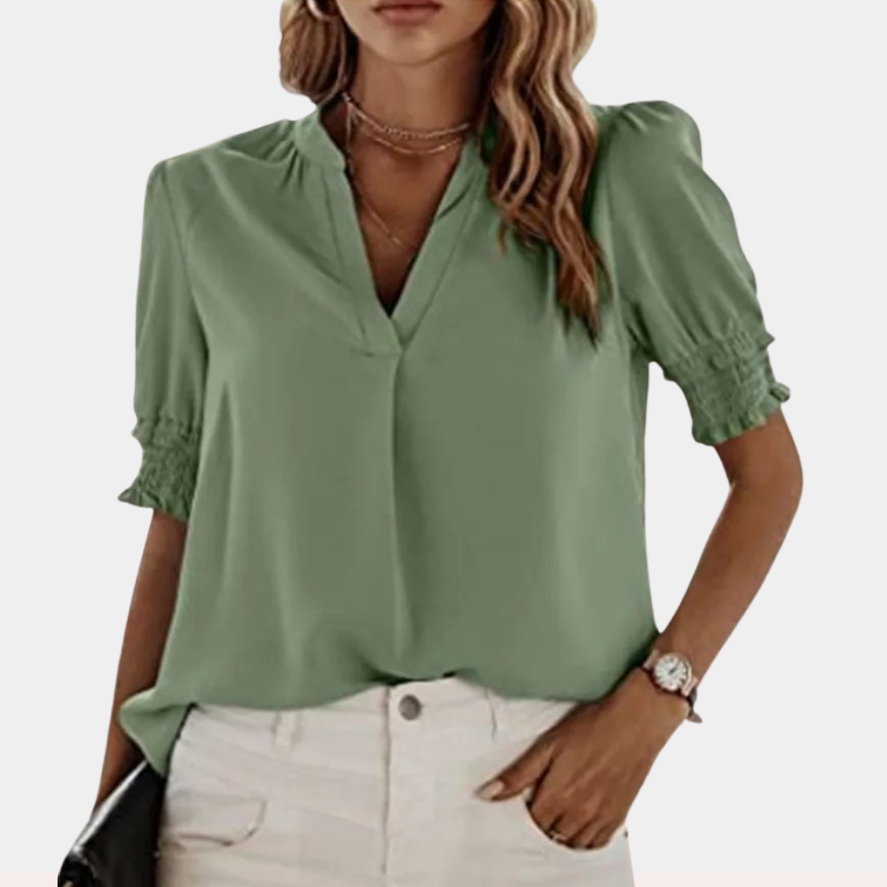 Brilla® | Basic V-Neck Blouse For Women