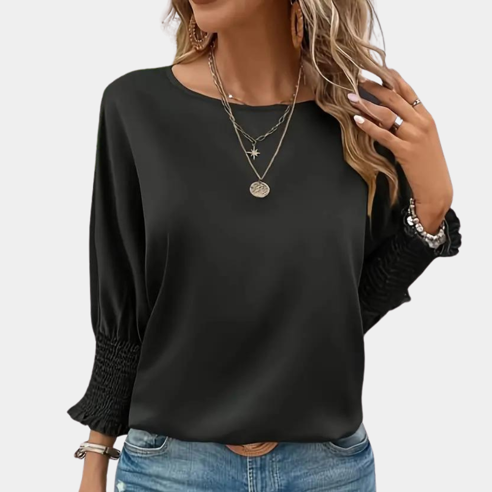 Brisken® | Simple Women'S Round Neck Blouse.