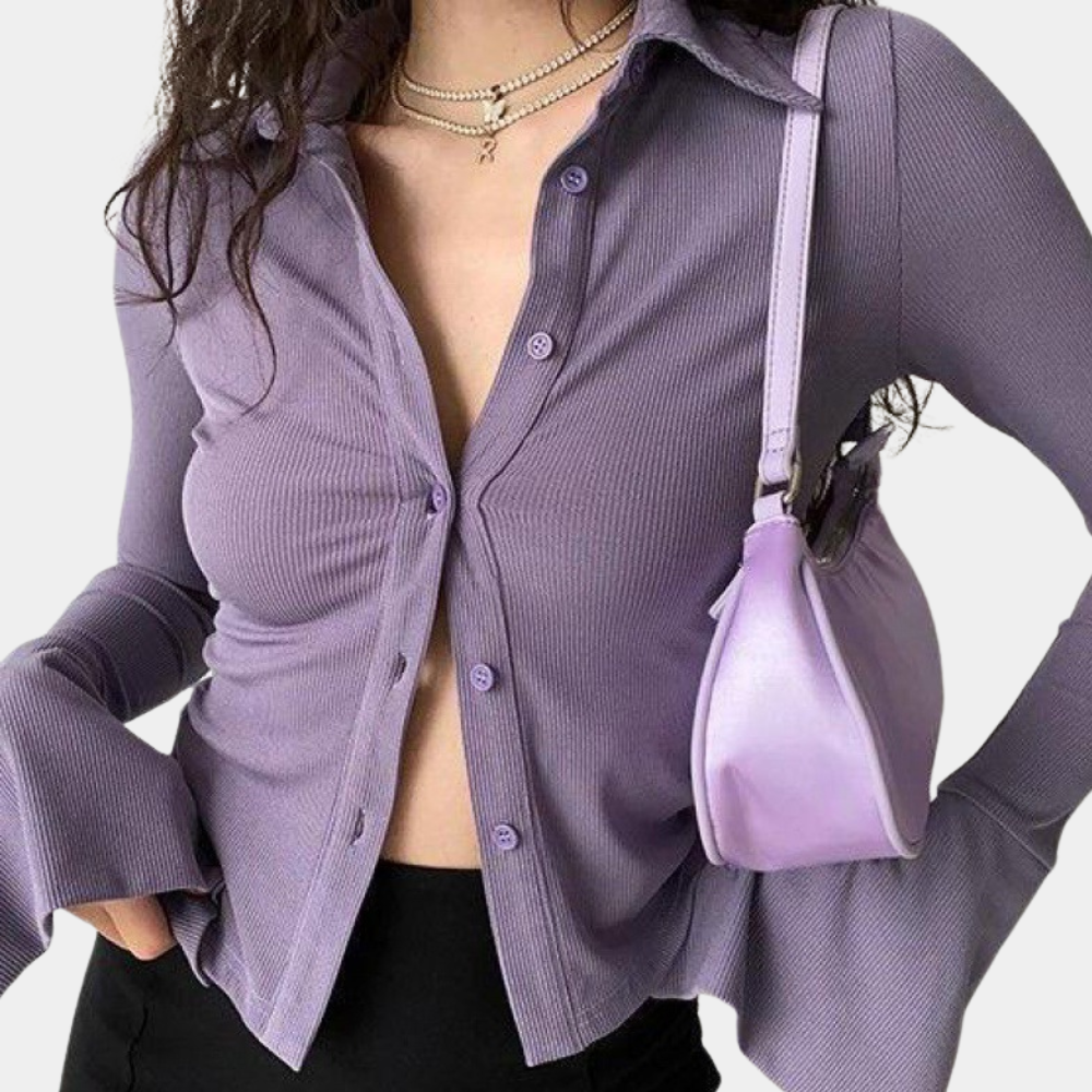 Briony® | Elegant Long-Sleeved Blouse For Women