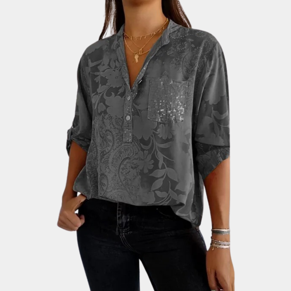 Ashley® | Women's blouse with adjustable sleeves for ultimate comfort and style