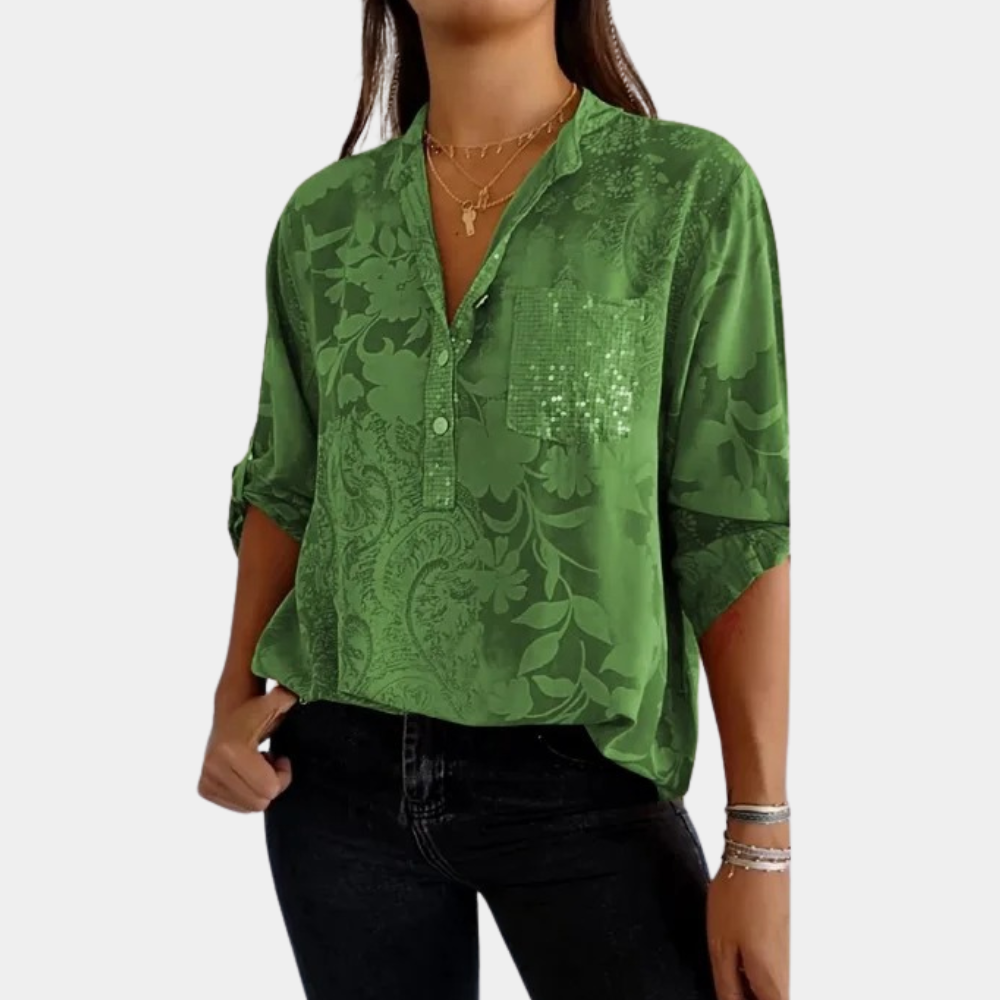 Ashley® | Women's blouse with adjustable sleeves for ultimate comfort and style