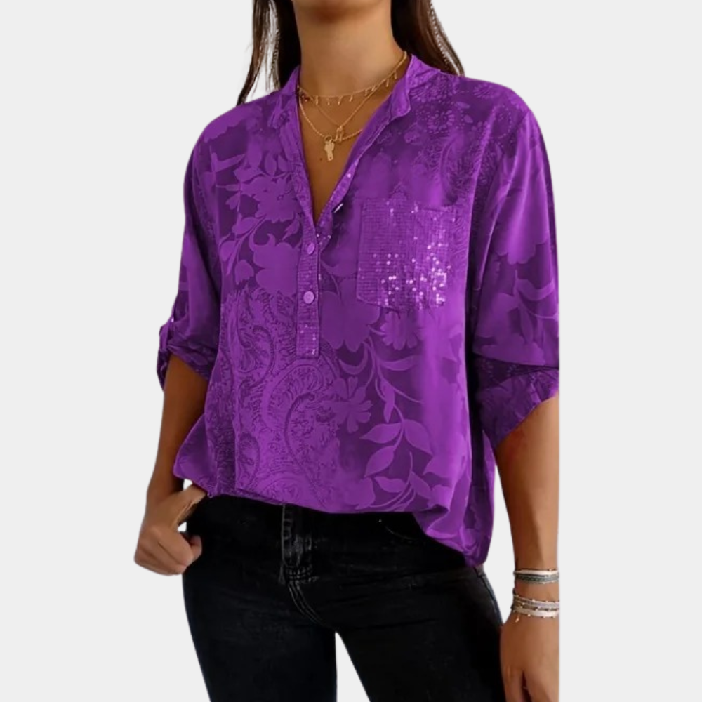 Ashley® | Women's blouse with adjustable sleeves for ultimate comfort and style