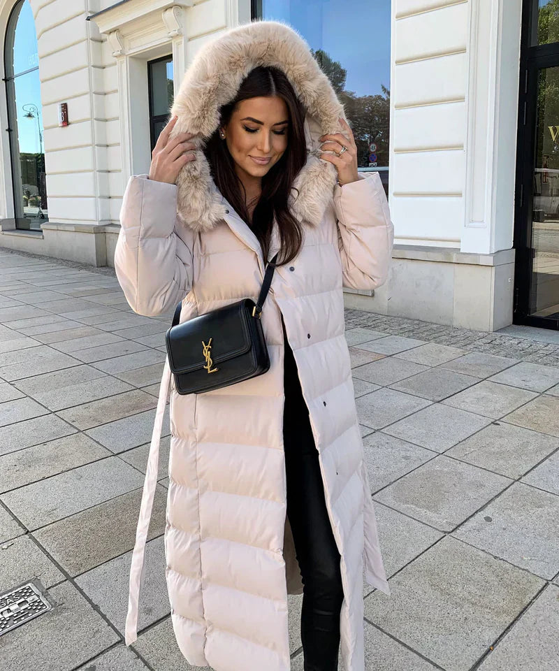 Carmen® | Chic women's winter coat with fur collar
