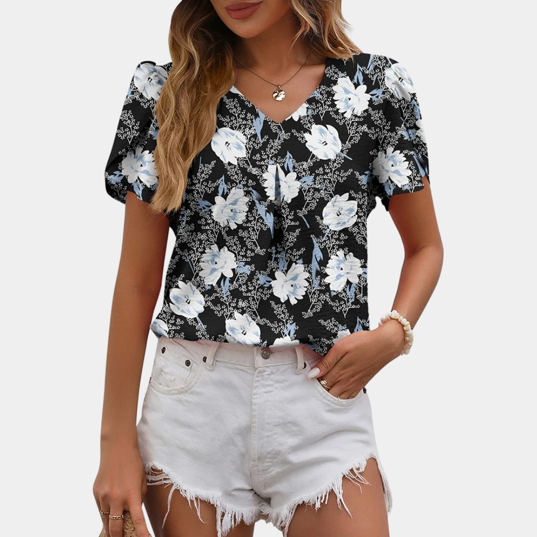 Brisia® | Elegant Women'S V-Neck Blouse.