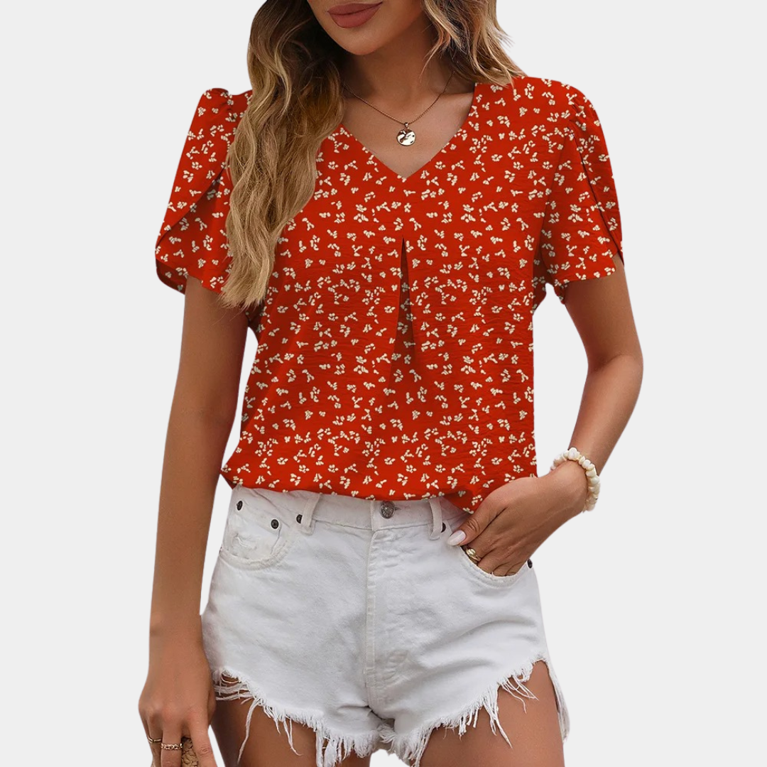 Brisia® | Elegant Women'S V-Neck Blouse.