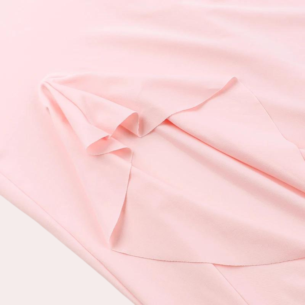 Paige | Elegant Sleeveless V-Neck Maxi Dress with Asymmetrical Slit