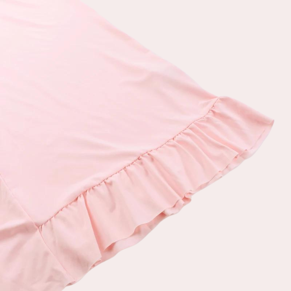 Paige | Elegant Sleeveless V-Neck Maxi Dress with Asymmetrical Slit