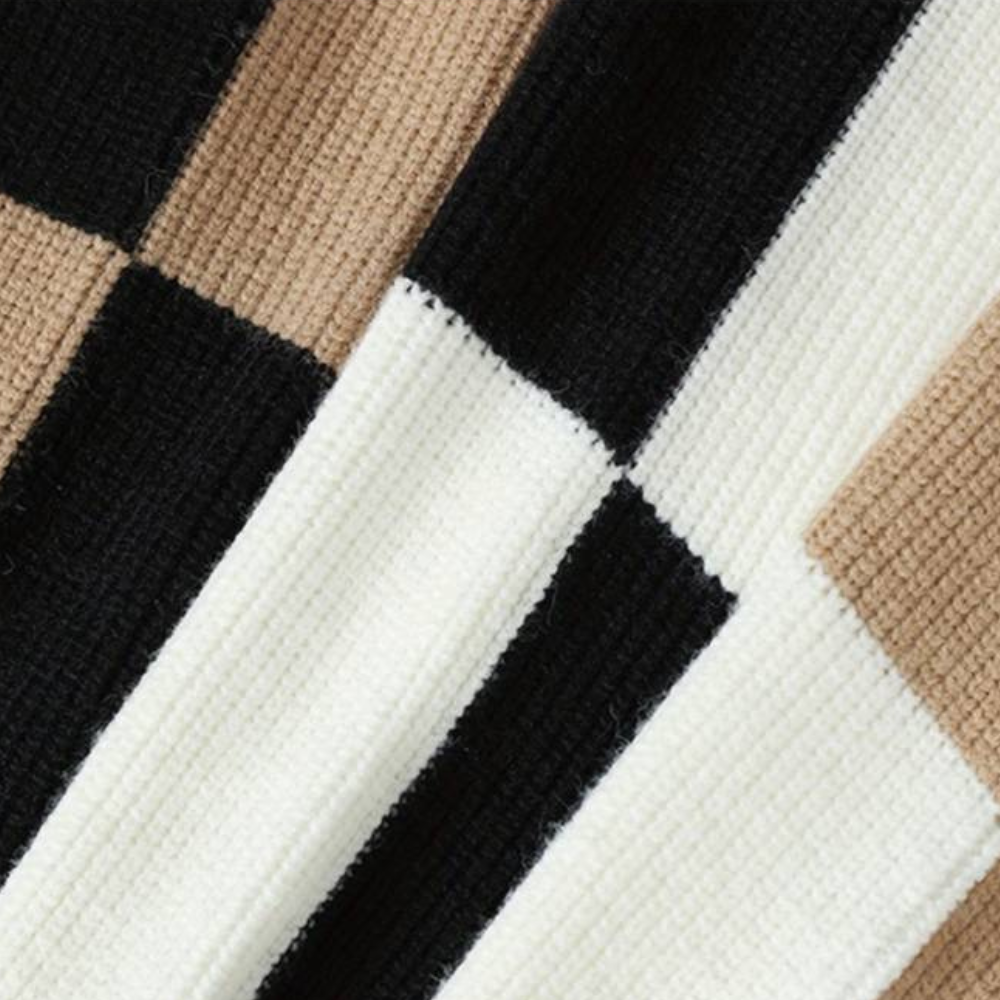 Elena® | Stylish color block sweater for men