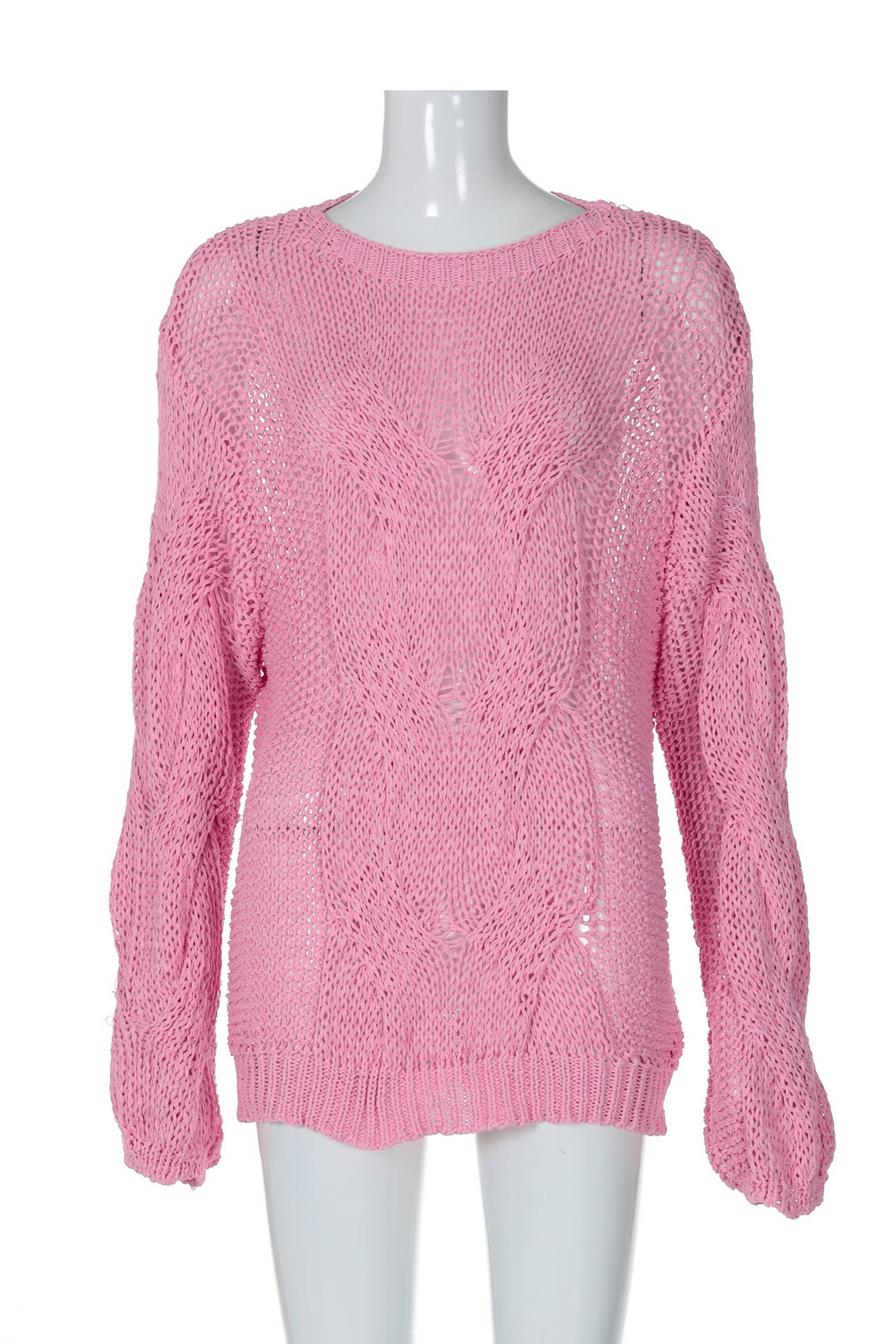 Claudine® | Hollow out cable knit sweater