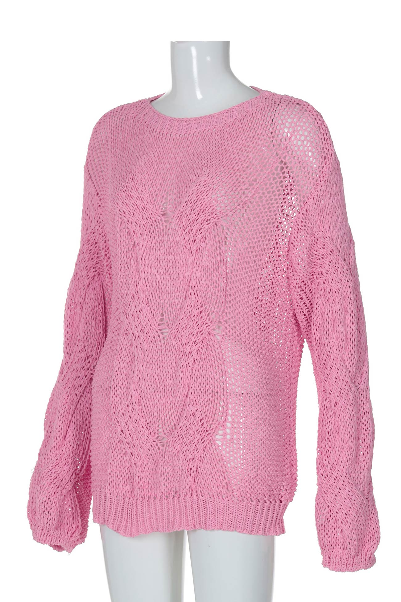 Claudine® | Hollow out cable knit sweater