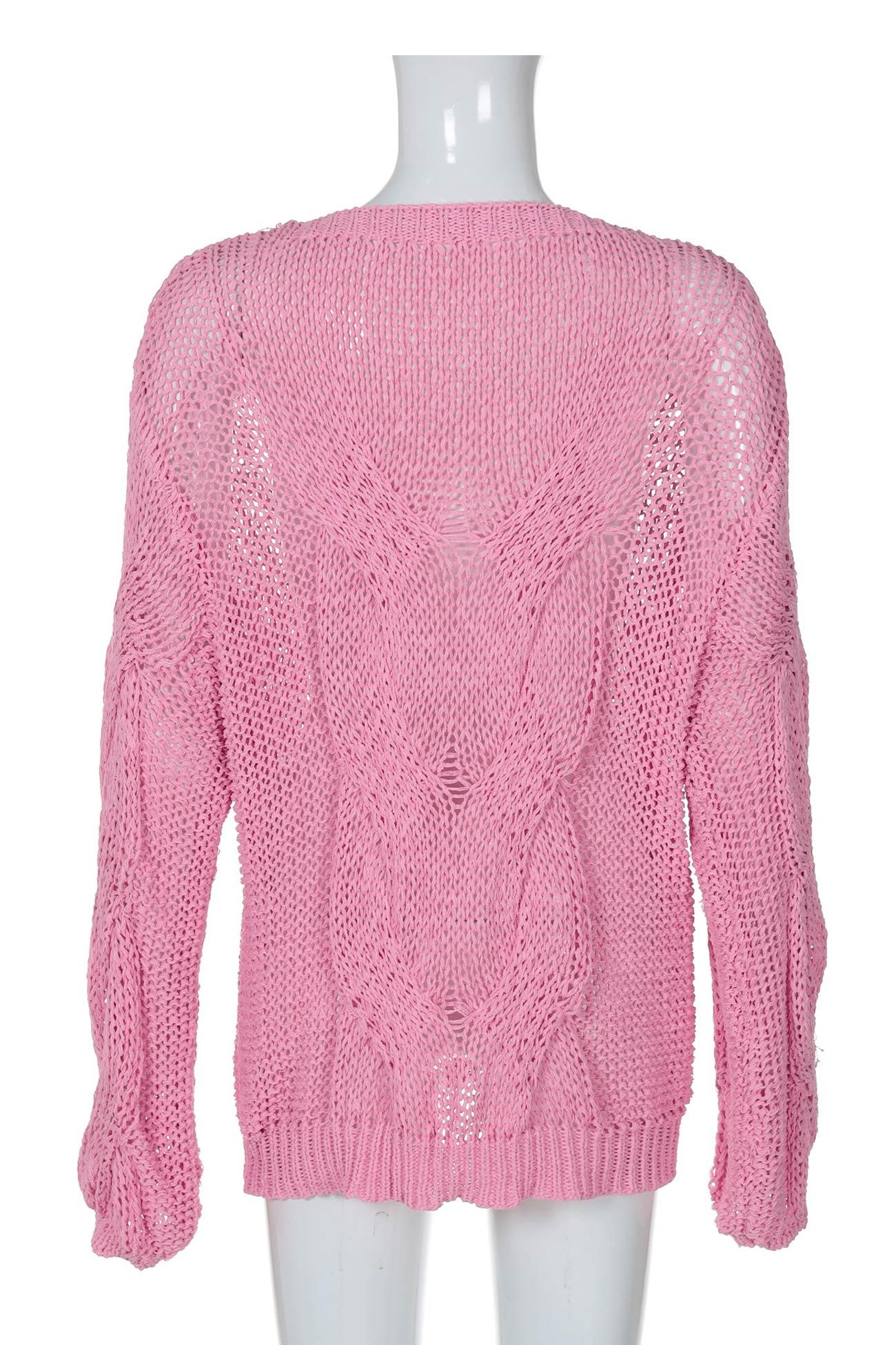 Claudine® | Hollow out cable knit sweater