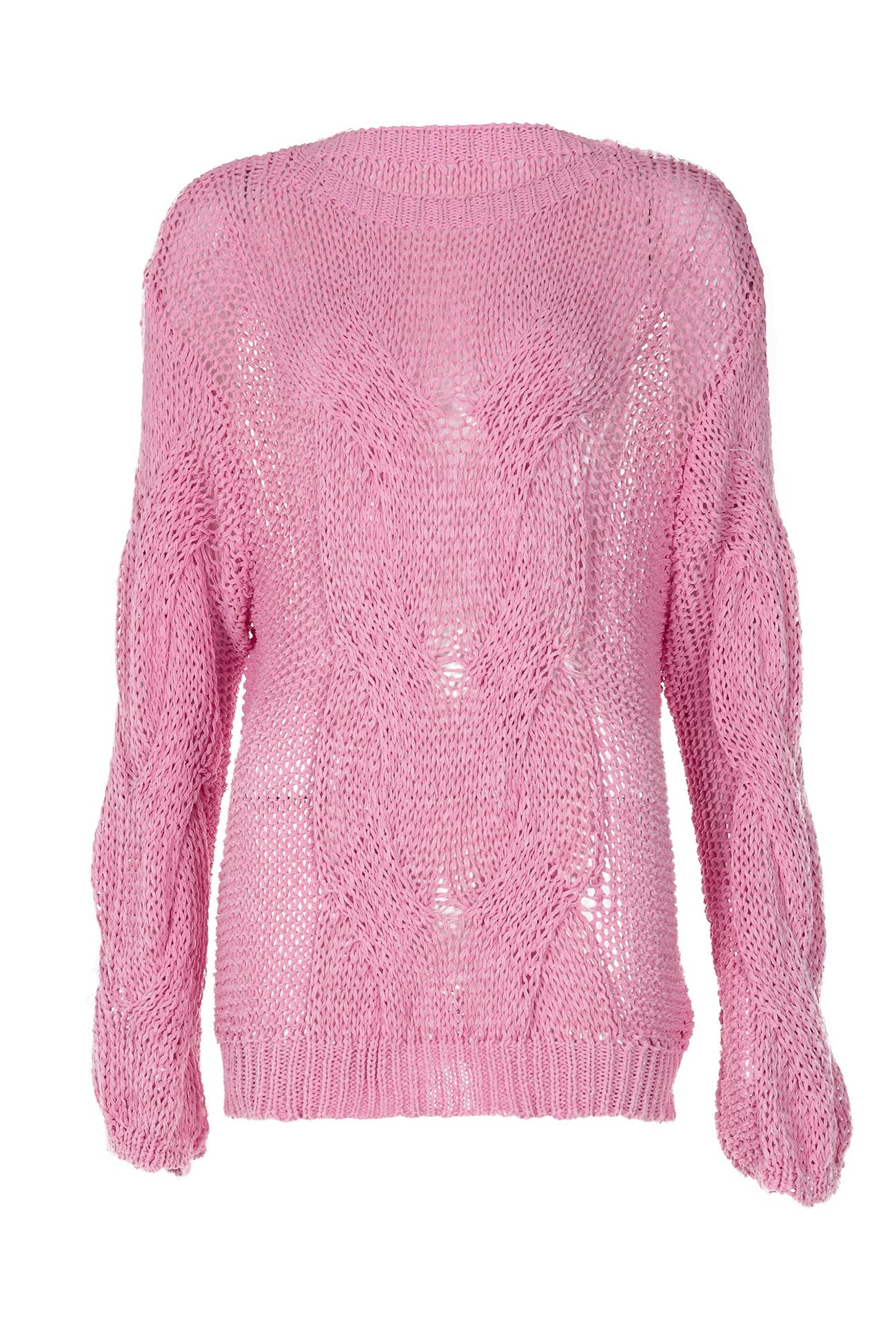 Claudine® | Hollow out cable knit sweater