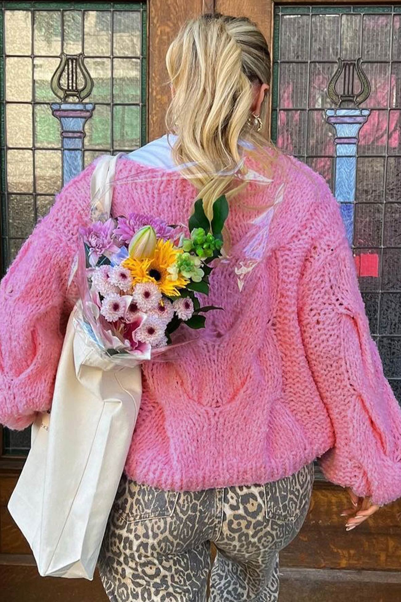 Claudine® | Hollow out cable knit sweater