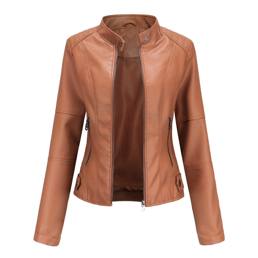 Lillian | Women's Collarless Biker Jacket