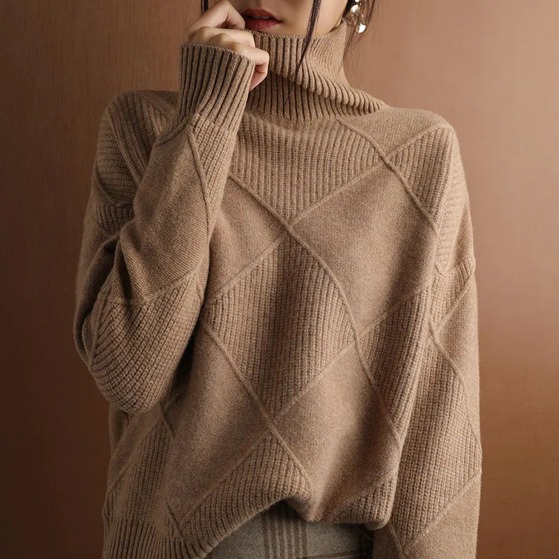 Christina® | Structured turtleneck sweater