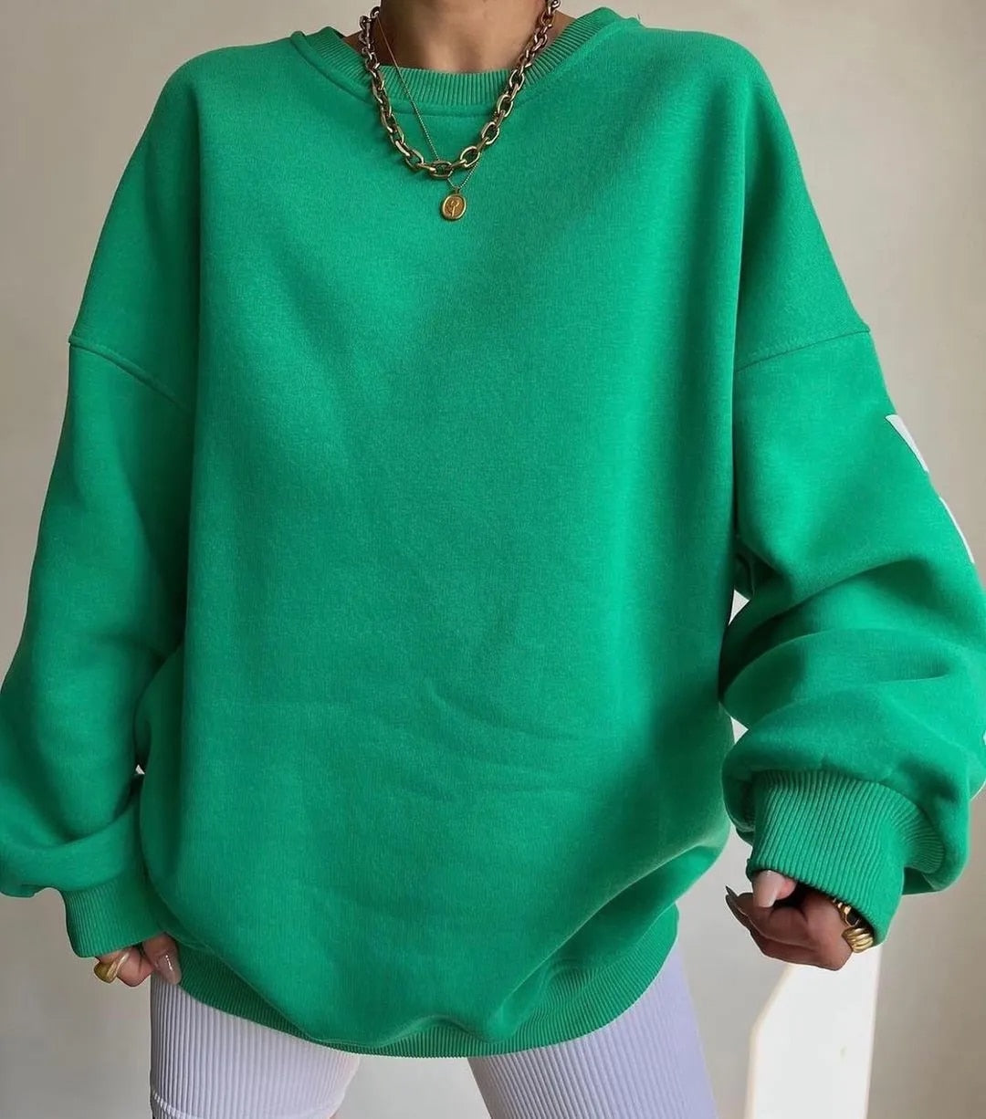 Aurora® | Casual letter print sweatshirt