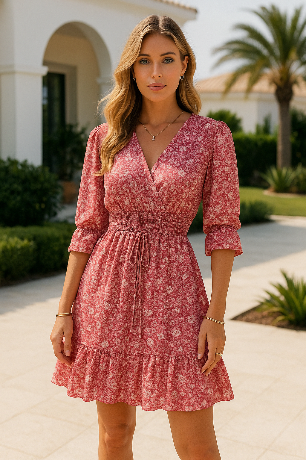 Alexa® | Women'S Casual Floral Mini Dress