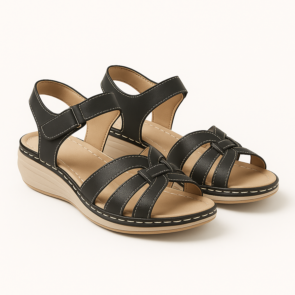 Diana | Orthopedic Women's Sandals with Wedge Heel and Straps